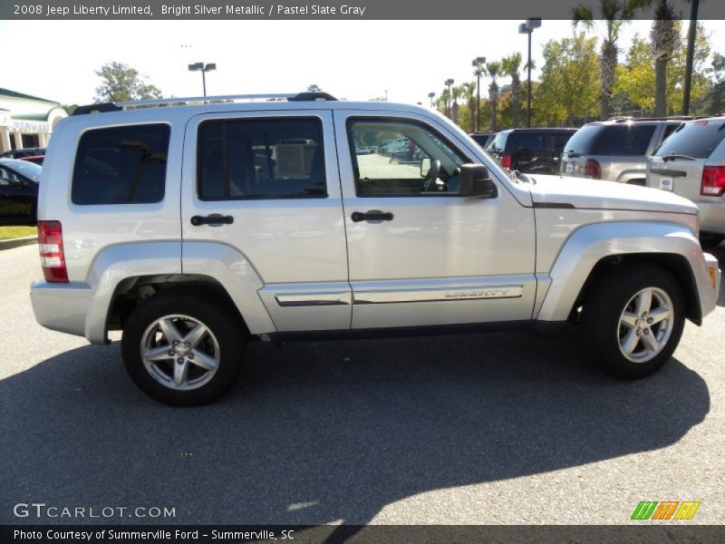 Bright Silver Metallic / Pastel Slate Gray 2008 Jeep Liberty Limited