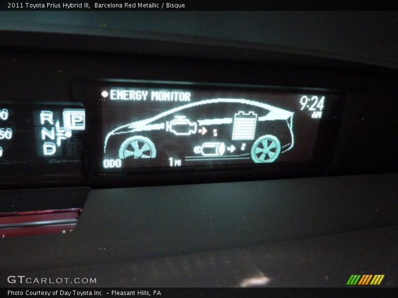 Barcelona Red Metallic / Bisque 2011 Toyota Prius Hybrid III
