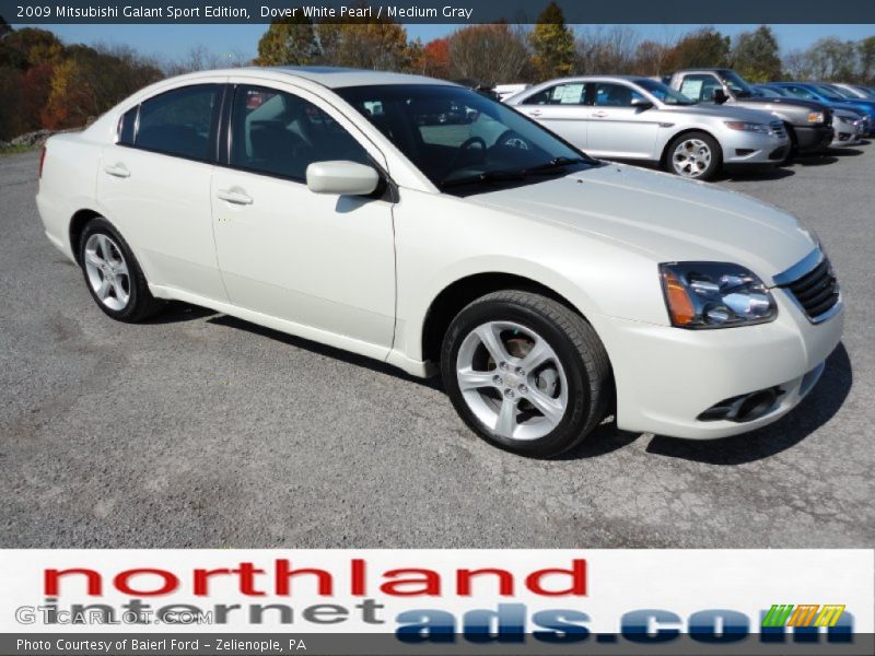 Dover White Pearl / Medium Gray 2009 Mitsubishi Galant Sport Edition