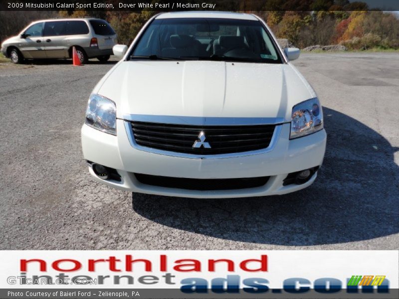 Dover White Pearl / Medium Gray 2009 Mitsubishi Galant Sport Edition