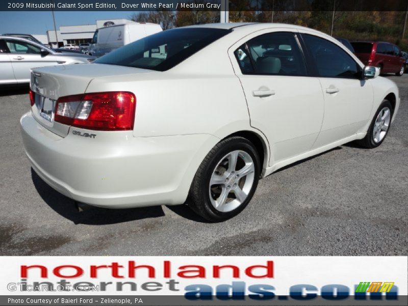 Dover White Pearl / Medium Gray 2009 Mitsubishi Galant Sport Edition