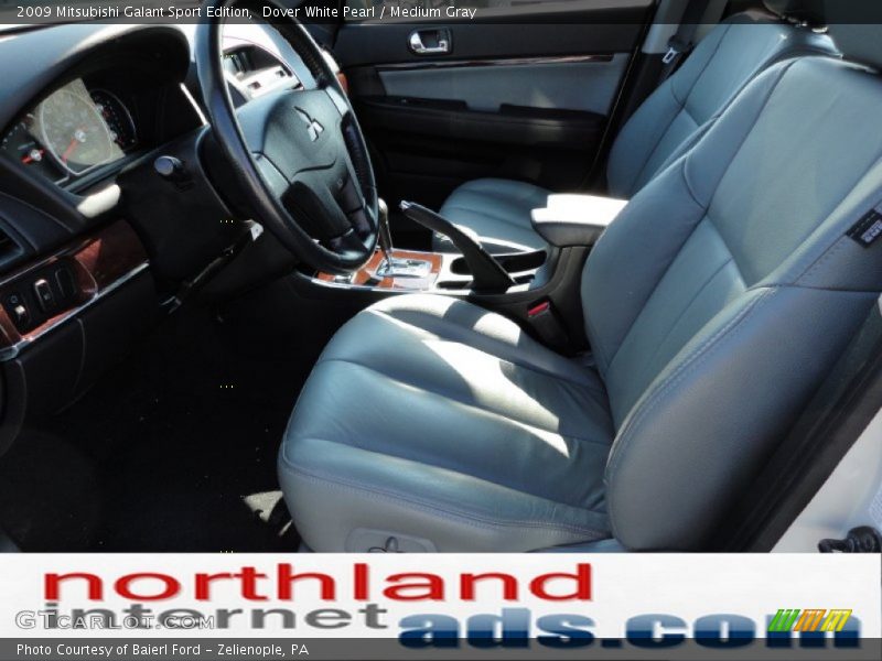 Dover White Pearl / Medium Gray 2009 Mitsubishi Galant Sport Edition