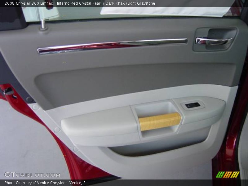 Inferno Red Crystal Pearl / Dark Khaki/Light Graystone 2008 Chrysler 300 Limited
