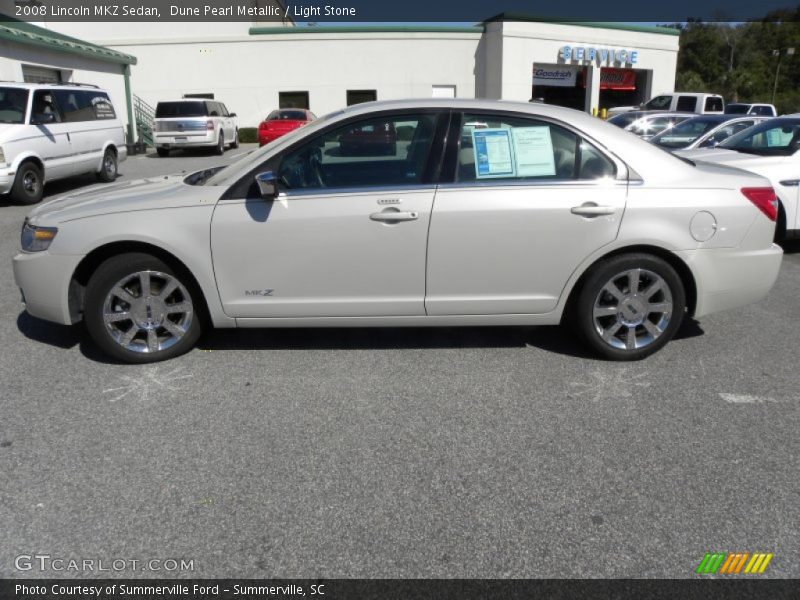 Dune Pearl Metallic / Light Stone 2008 Lincoln MKZ Sedan