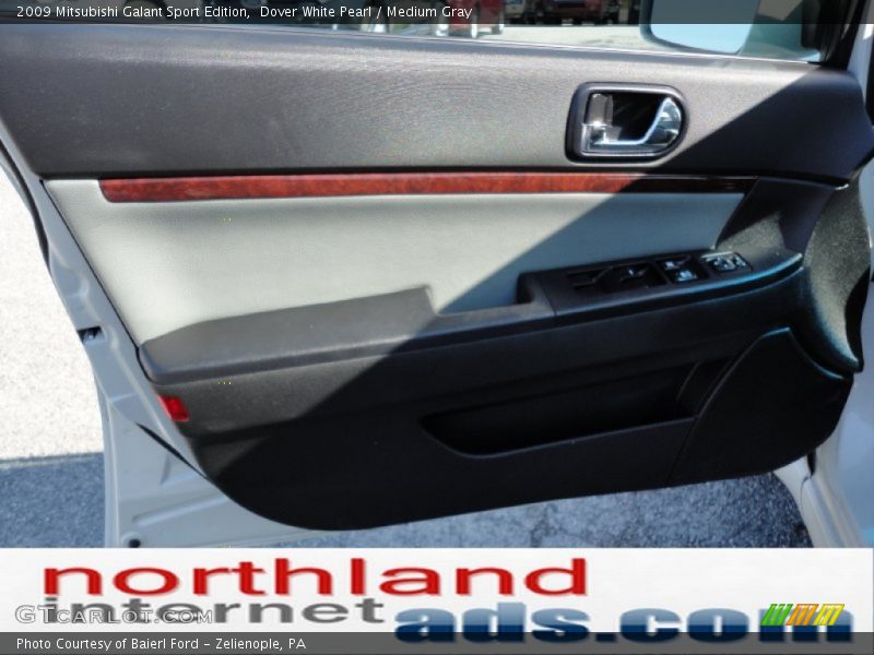 Dover White Pearl / Medium Gray 2009 Mitsubishi Galant Sport Edition