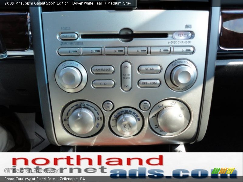 Dover White Pearl / Medium Gray 2009 Mitsubishi Galant Sport Edition