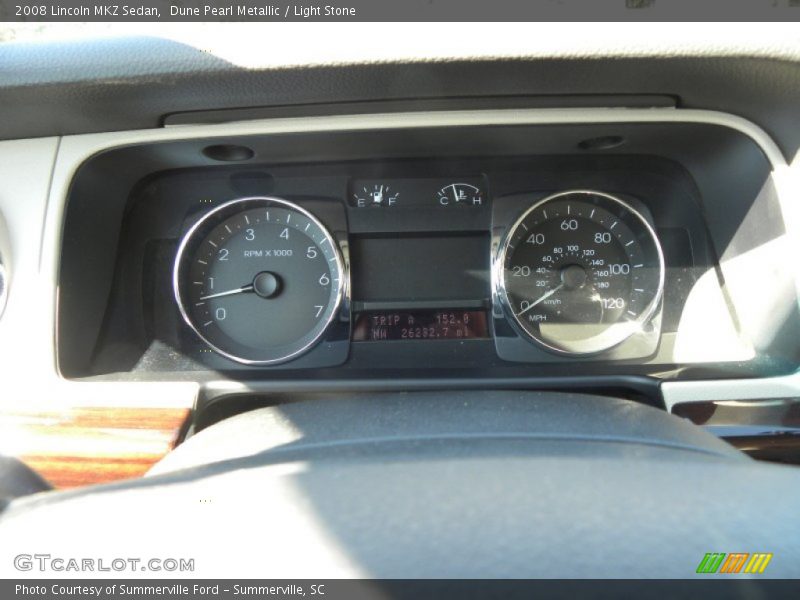 Dune Pearl Metallic / Light Stone 2008 Lincoln MKZ Sedan