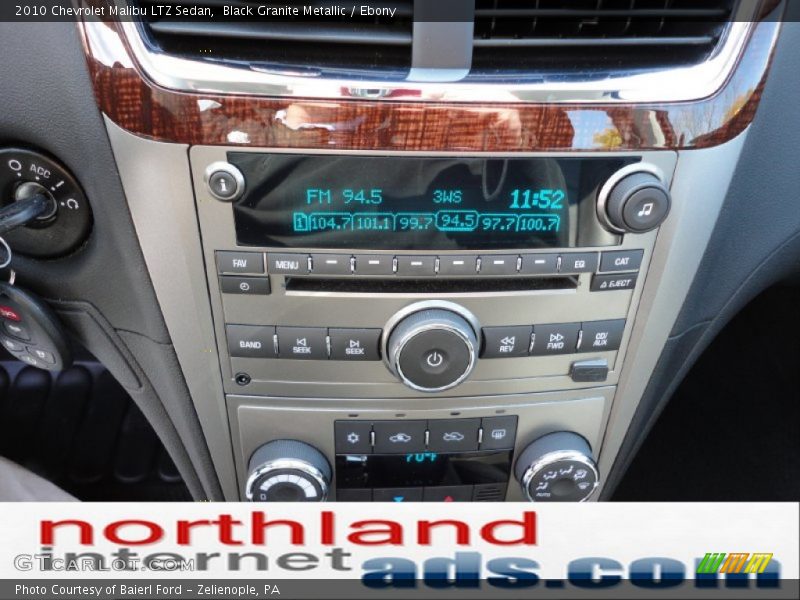 Black Granite Metallic / Ebony 2010 Chevrolet Malibu LTZ Sedan