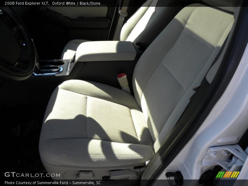 Oxford White / Black/Stone 2008 Ford Explorer XLT