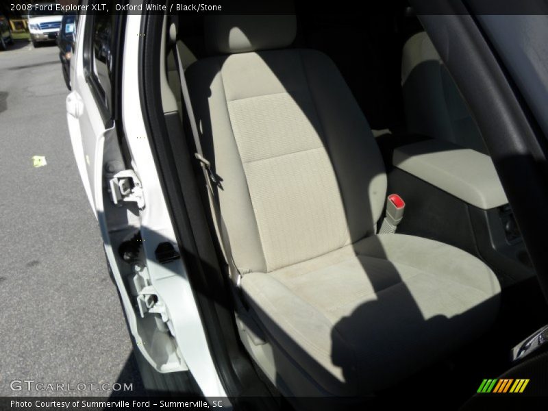 Oxford White / Black/Stone 2008 Ford Explorer XLT