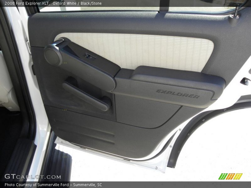 Oxford White / Black/Stone 2008 Ford Explorer XLT