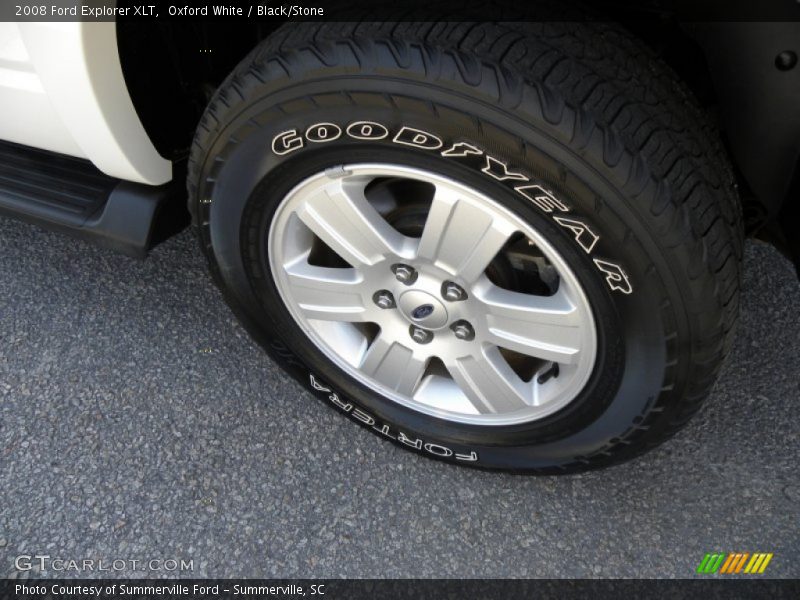 Oxford White / Black/Stone 2008 Ford Explorer XLT