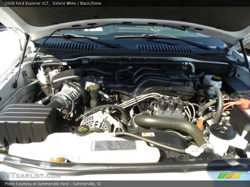 Oxford White / Black/Stone 2008 Ford Explorer XLT
