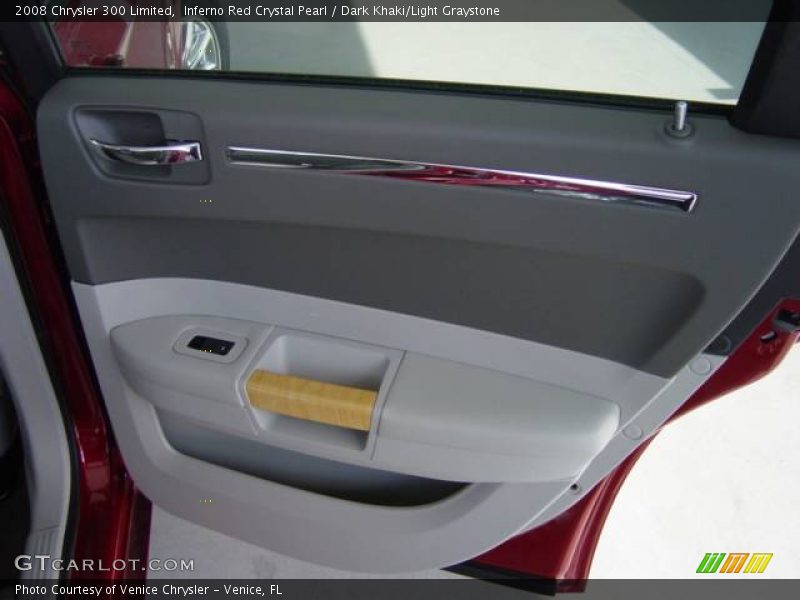 Inferno Red Crystal Pearl / Dark Khaki/Light Graystone 2008 Chrysler 300 Limited