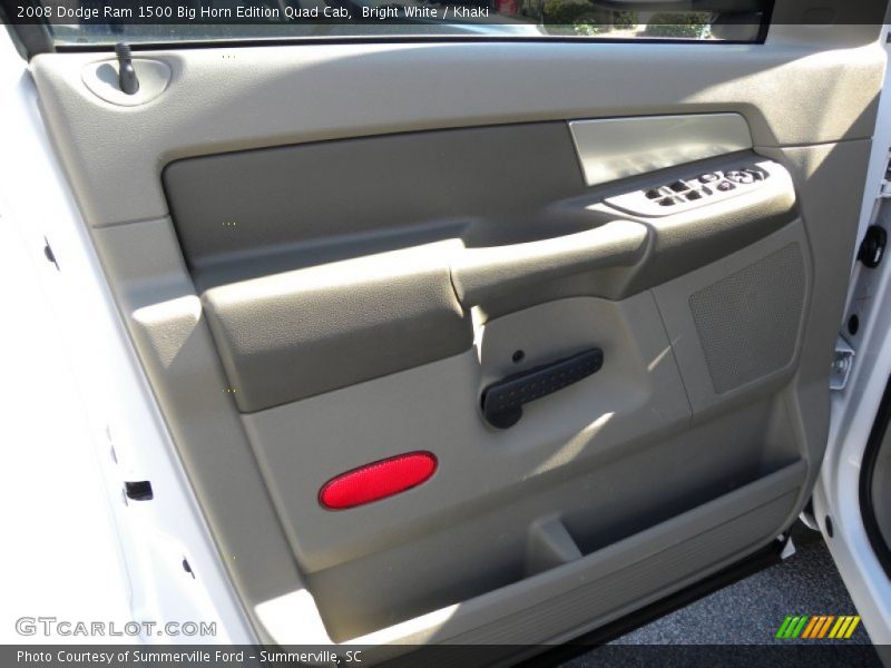 Bright White / Khaki 2008 Dodge Ram 1500 Big Horn Edition Quad Cab