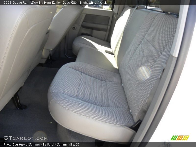 Bright White / Khaki 2008 Dodge Ram 1500 Big Horn Edition Quad Cab