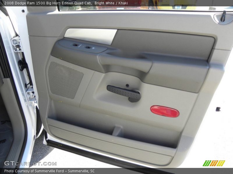 Bright White / Khaki 2008 Dodge Ram 1500 Big Horn Edition Quad Cab