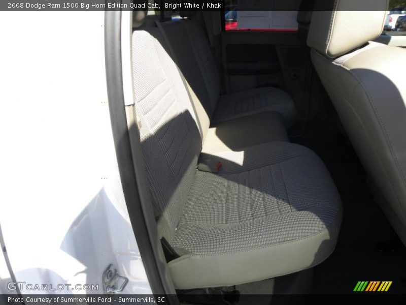 Bright White / Khaki 2008 Dodge Ram 1500 Big Horn Edition Quad Cab