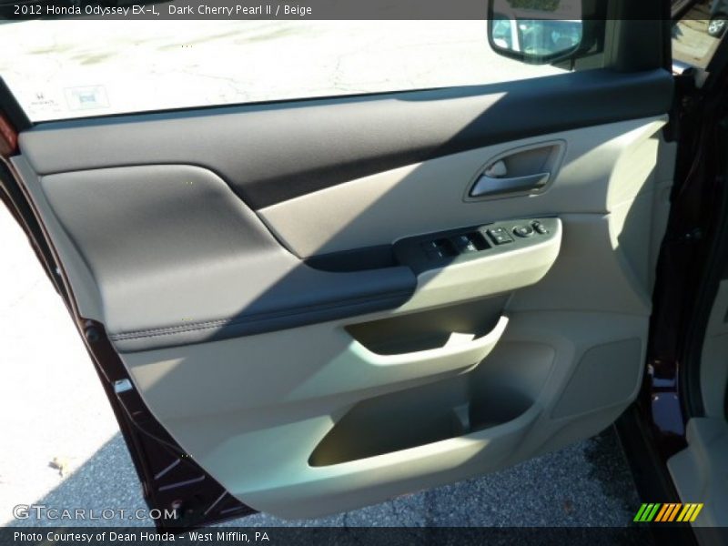 Dark Cherry Pearl II / Beige 2012 Honda Odyssey EX-L