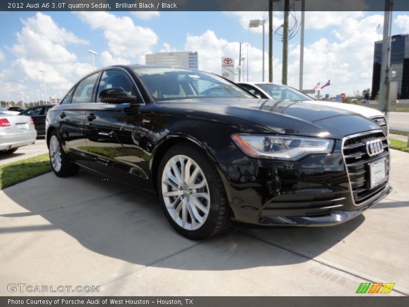 Brilliant Black / Black 2012 Audi A6 3.0T quattro Sedan