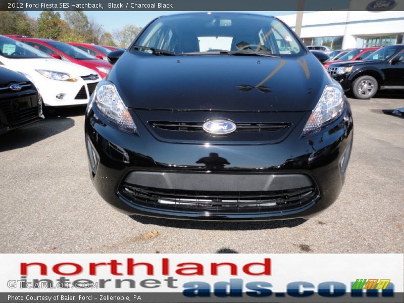 Black / Charcoal Black 2012 Ford Fiesta SES Hatchback