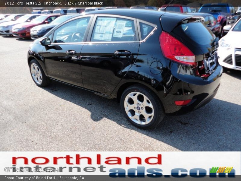 Black / Charcoal Black 2012 Ford Fiesta SES Hatchback