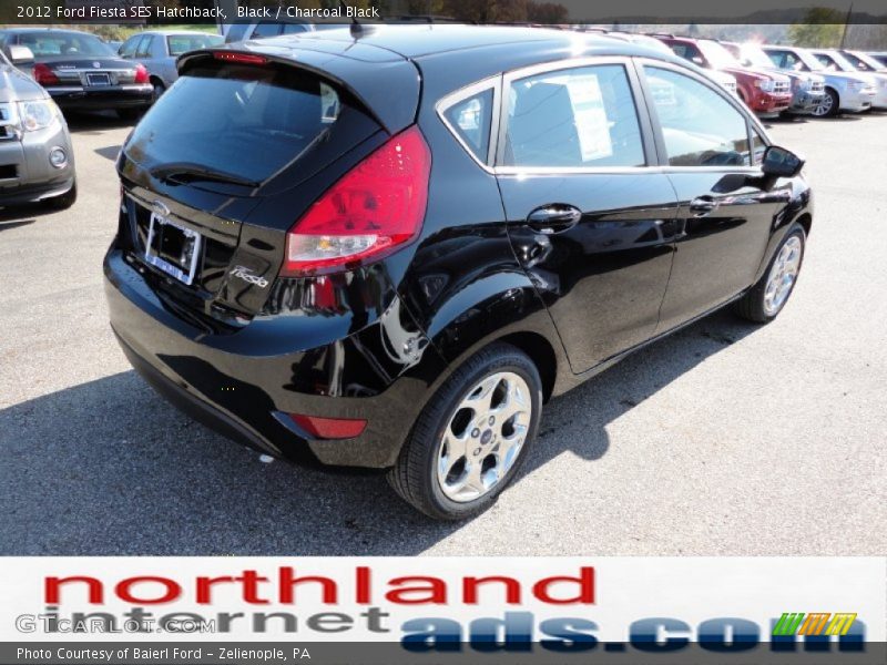 Black / Charcoal Black 2012 Ford Fiesta SES Hatchback