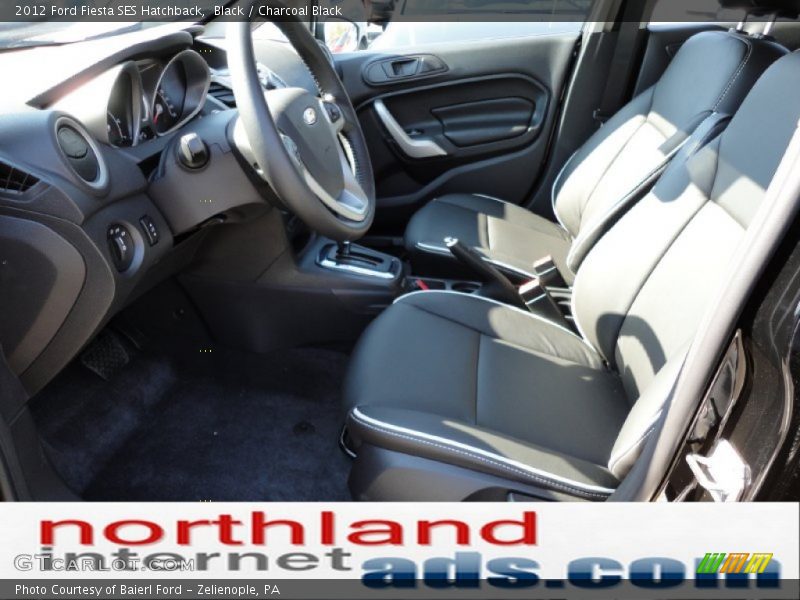Black / Charcoal Black 2012 Ford Fiesta SES Hatchback