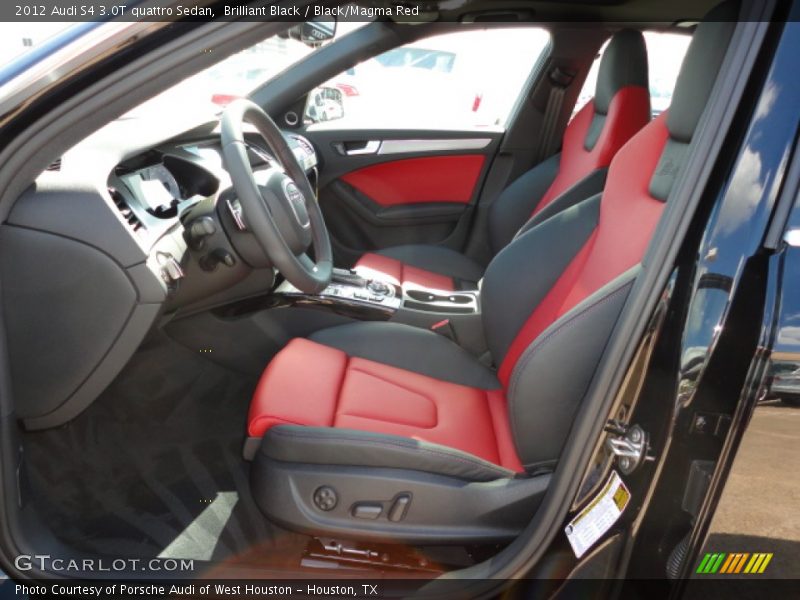  2012 S4 3.0T quattro Sedan Black/Magma Red Interior