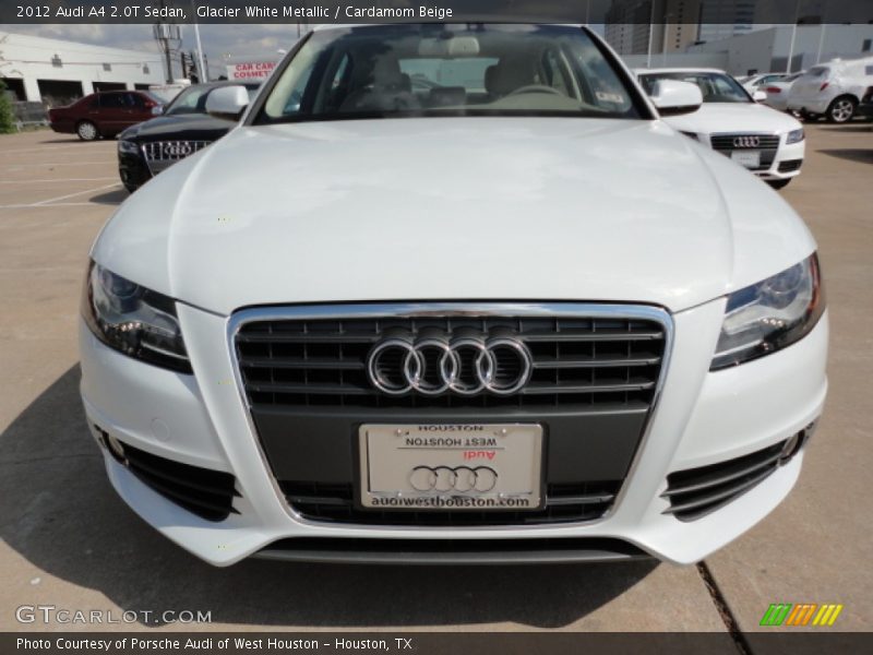 Glacier White Metallic / Cardamom Beige 2012 Audi A4 2.0T Sedan