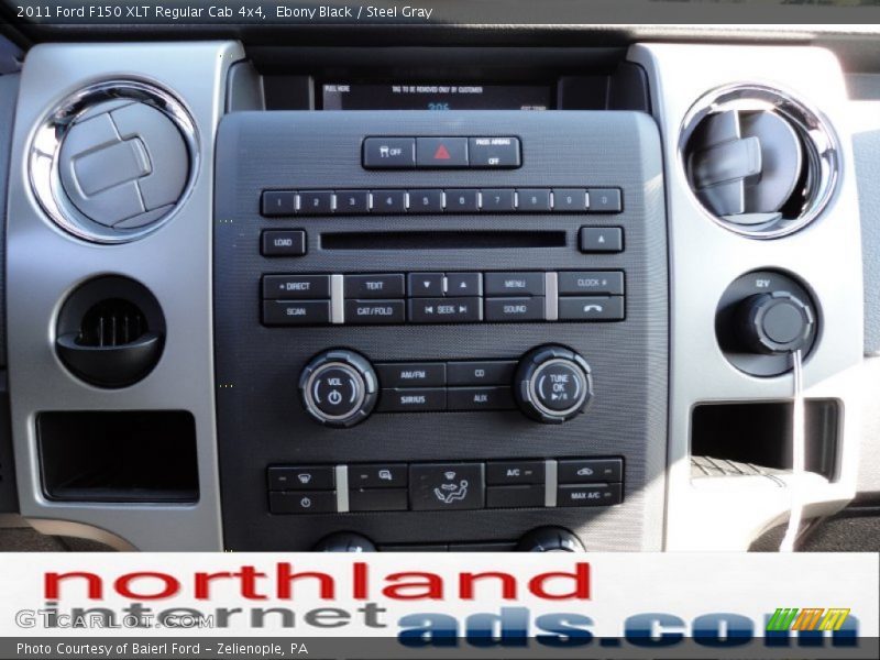 Ebony Black / Steel Gray 2011 Ford F150 XLT Regular Cab 4x4
