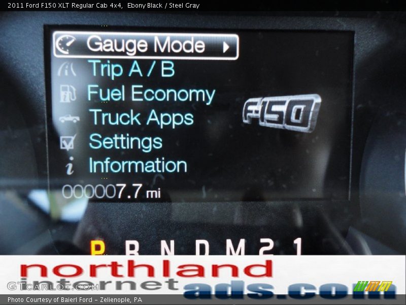 Ebony Black / Steel Gray 2011 Ford F150 XLT Regular Cab 4x4