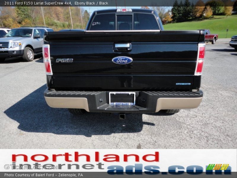 Ebony Black / Black 2011 Ford F150 Lariat SuperCrew 4x4