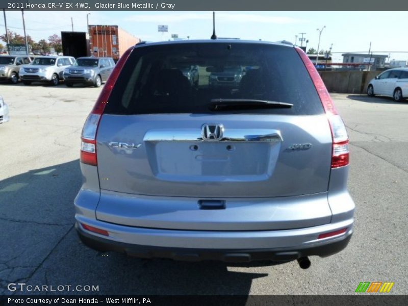 Glacier Blue Metallic / Gray 2011 Honda CR-V EX 4WD