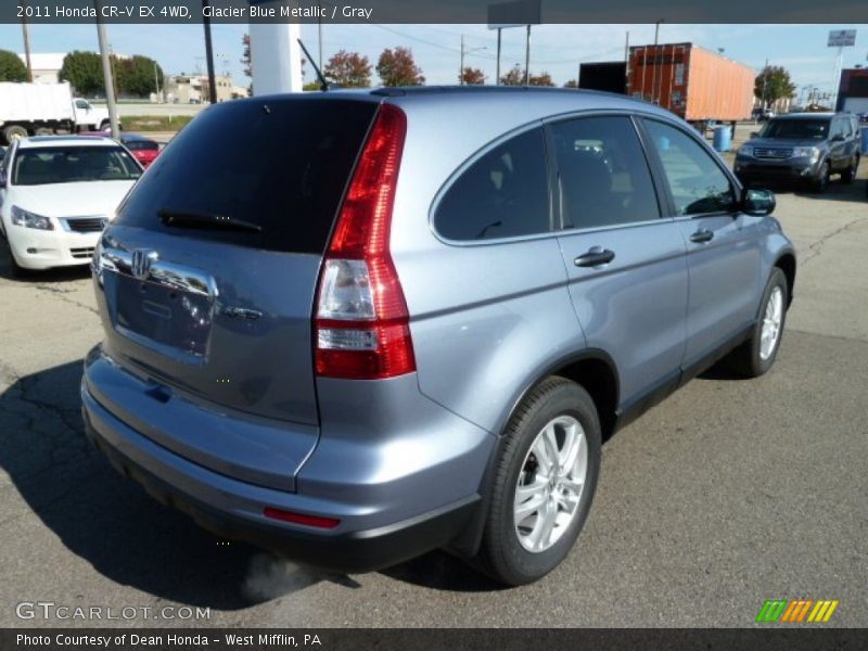 Glacier Blue Metallic / Gray 2011 Honda CR-V EX 4WD