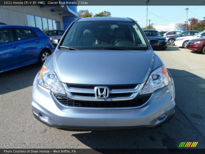Glacier Blue Metallic / Gray 2011 Honda CR-V EX 4WD