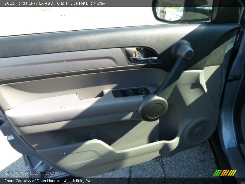 Glacier Blue Metallic / Gray 2011 Honda CR-V EX 4WD