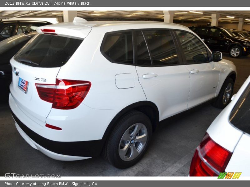 Alpine White / Black 2012 BMW X3 xDrive 28i