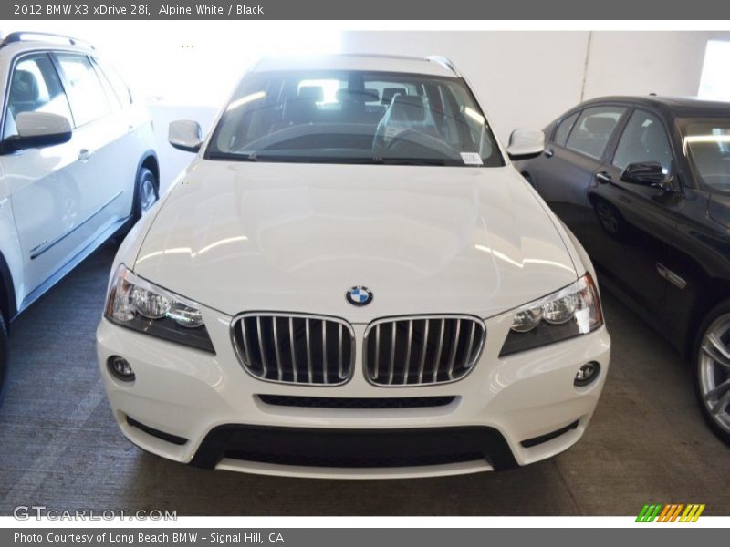 Alpine White / Black 2012 BMW X3 xDrive 28i