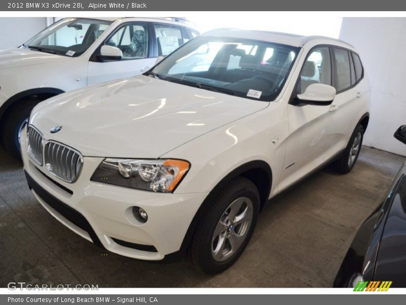 Alpine White / Black 2012 BMW X3 xDrive 28i