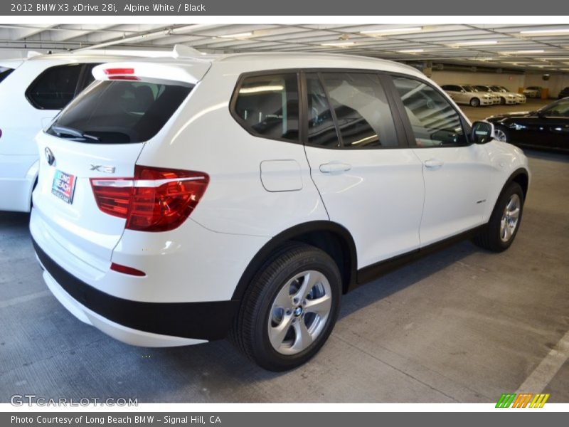 Alpine White / Black 2012 BMW X3 xDrive 28i