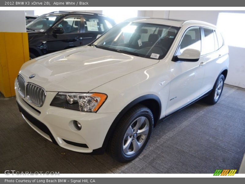 Alpine White / Black 2012 BMW X3 xDrive 28i