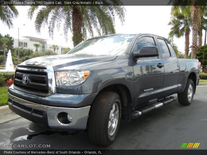 Slate Gray Metallic / Black 2010 Toyota Tundra TRD Double Cab