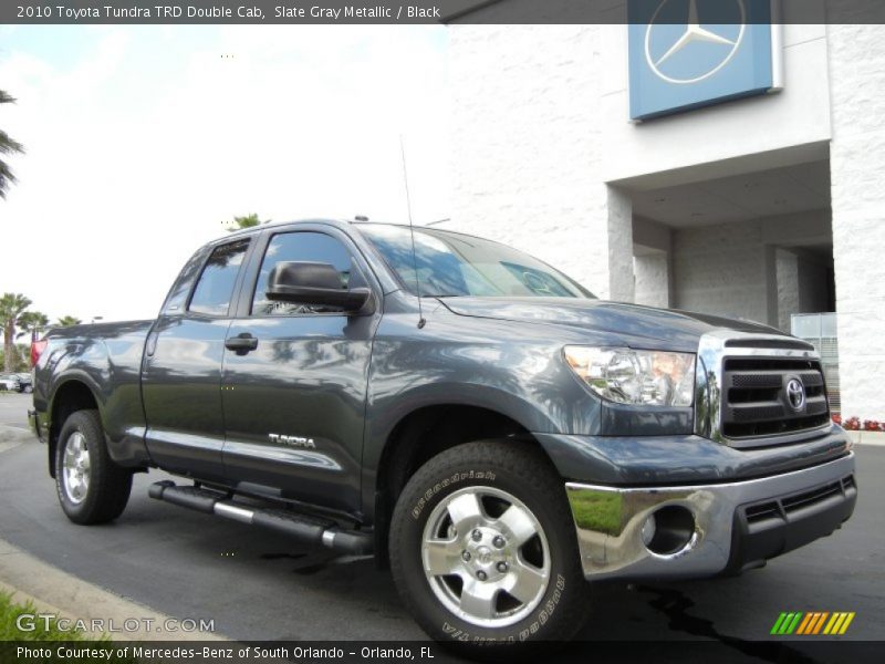 Slate Gray Metallic / Black 2010 Toyota Tundra TRD Double Cab