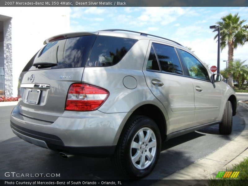 Desert Silver Metallic / Black 2007 Mercedes-Benz ML 350 4Matic