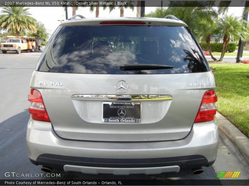 Desert Silver Metallic / Black 2007 Mercedes-Benz ML 350 4Matic