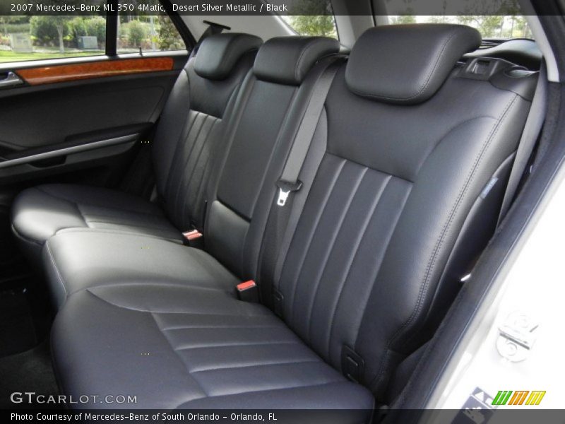 Desert Silver Metallic / Black 2007 Mercedes-Benz ML 350 4Matic