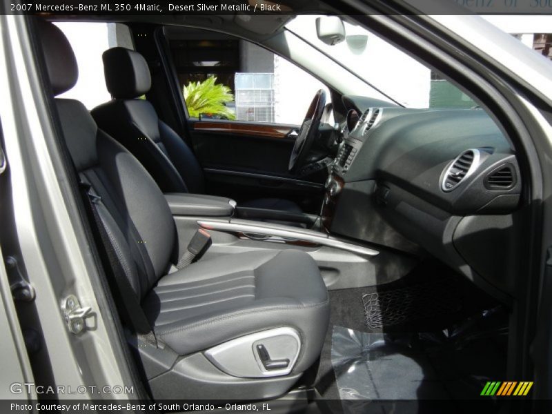 Desert Silver Metallic / Black 2007 Mercedes-Benz ML 350 4Matic
