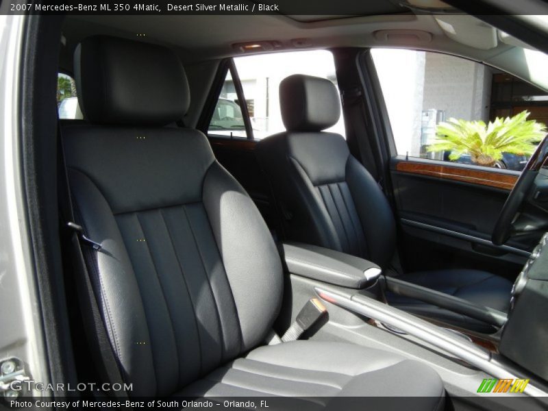 Desert Silver Metallic / Black 2007 Mercedes-Benz ML 350 4Matic