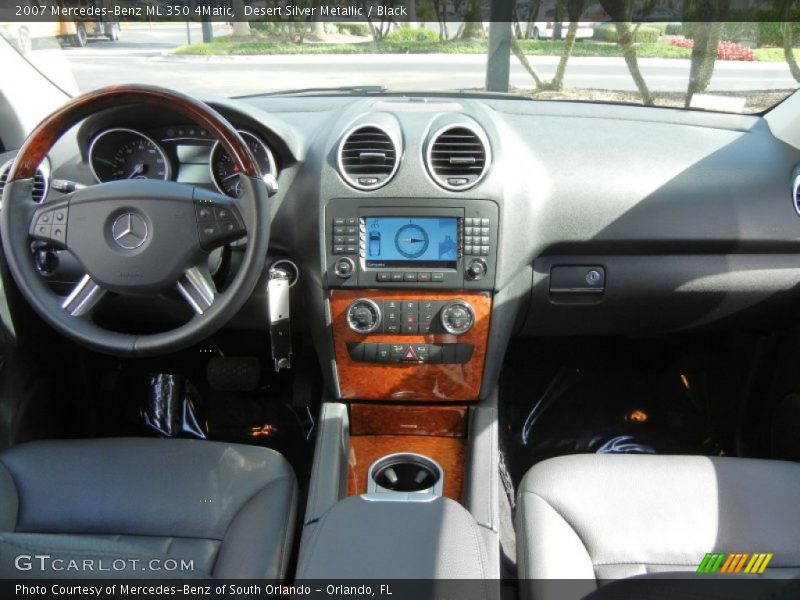Desert Silver Metallic / Black 2007 Mercedes-Benz ML 350 4Matic
